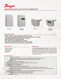 Thumbnail of document Data Sheet - PMI Particulate Matter Transmitter